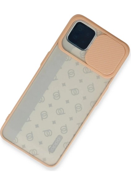 Newface Oppo Reno 4 Lite Kılıf Palm Buzlu Kamera Sürgülü Silikon - Pembe modelleri