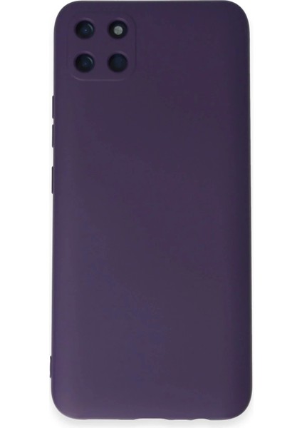 Newface Realme C11 Kılıf Nano Içi Kadife Silikon - Mor