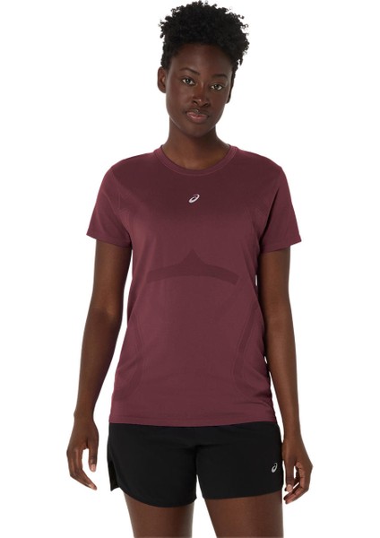 Road Seamless Ss Top Kadın Bordo Kısa Kollu Tshirt 2012D292-600