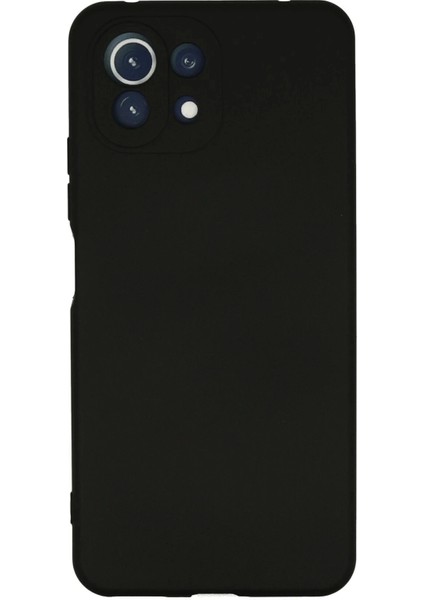 Newface Xiaomi Mi 11 Lite Kılıf Nano Içi Kadife Silikon - Siyah