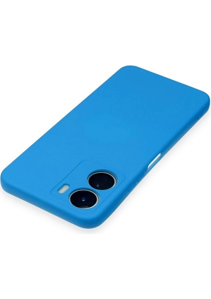 Newface Vivo Y16 Kılıf Nano Içi Kadife Silikon - Mavi fırsatları
