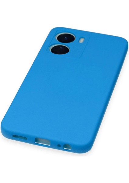 Newface Vivo Y16 Kılıf Nano Içi Kadife Silikon - Mavi indirimleri