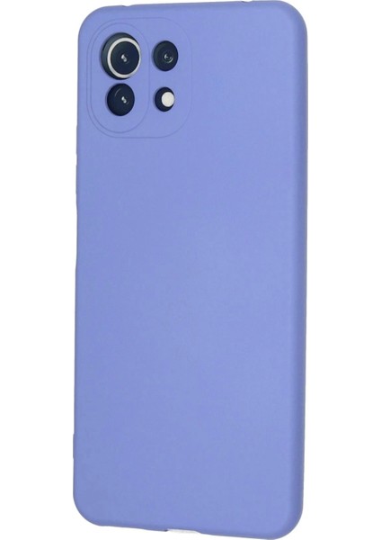 Newface Xiaomi Mi 11 Lite Kılıf Nano Içi Kadife Silikon - Lila modelleri