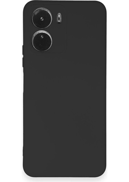 Newface Vivo Y16 Kılıf Nano Içi Kadife Silikon - Siyah