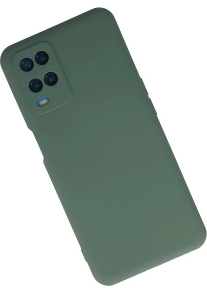 Newface Oppo A54 4g Kılıf Nano Içi Kadife Silikon - Koyu Yeşil fiyatları