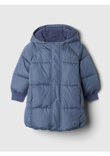 Erkek Bebek Mavi Heavyweight PrimaLoft® Kapitone Mont