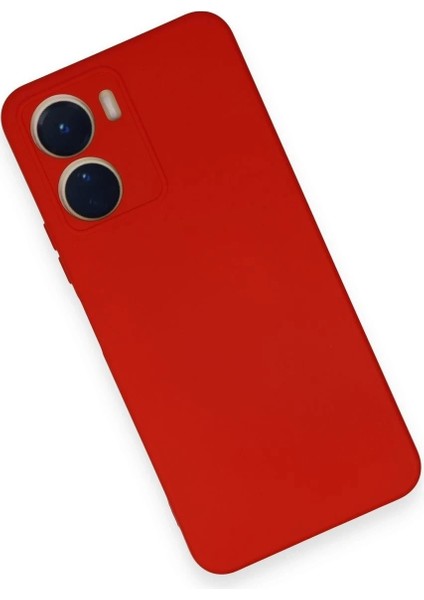 Newface Vivo Y16 Kılıf Nano Içi Kadife Silikon - Kırmızı modelleri