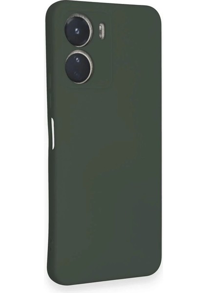 Newface Vivo Y16 Kılıf Nano Içi Kadife Silikon - Koyu Yeşil fiyatları