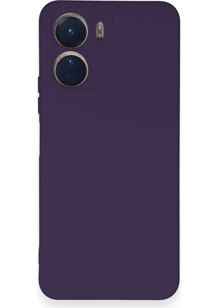 Newface Vivo Y16 Kılıf Nano Içi Kadife Silikon - Mor