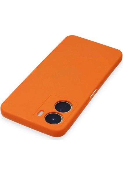 Newface Vivo Y16 Kılıf Nano Içi Kadife Silikon - Turuncu fırsatları