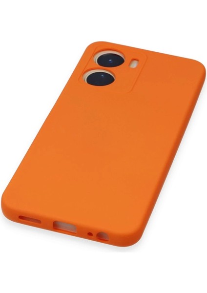 Newface Vivo Y16 Kılıf Nano Içi Kadife Silikon - Turuncu indirimleri