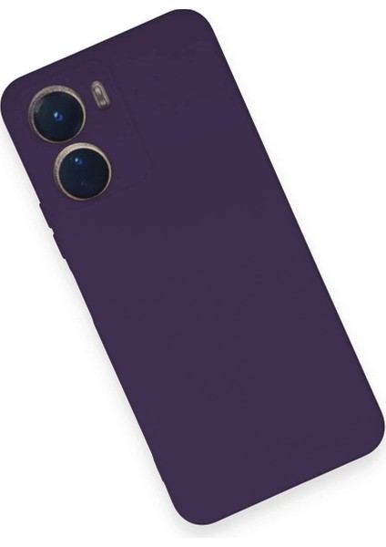 Newface Vivo Y16 Kılıf Nano Içi Kadife Silikon - Mor modelleri