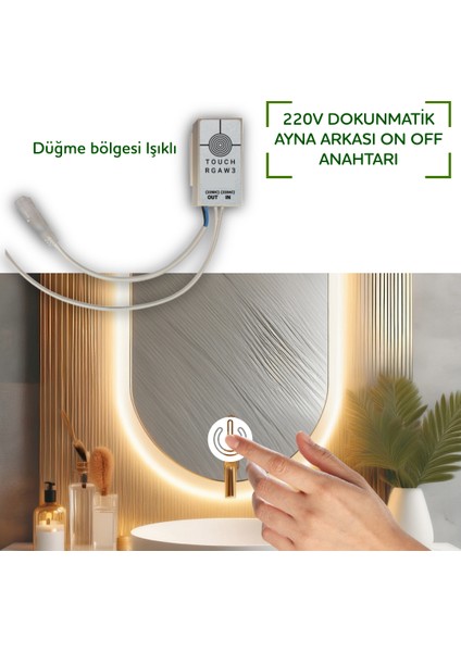 Ayna Arkası 220V Dokunmatik Açma-Kapama Sensörü fiyatları