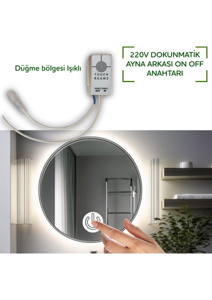 Ayna Arkası 220V Dokunmatik Açma-Kapama Sensörü indirimleri