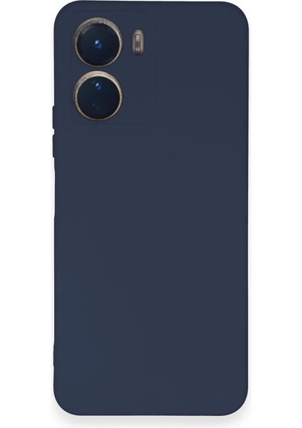 Newface Vivo Y16 Kılıf Nano Içi Kadife Silikon - Lacivert