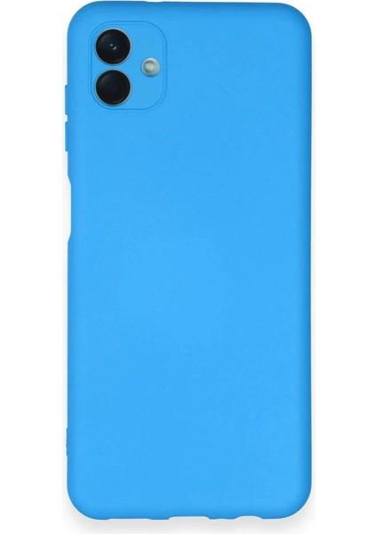 Newface Samsung Galaxy A04 Kılıf Nano Içi Kadife Silikon - Mavi
