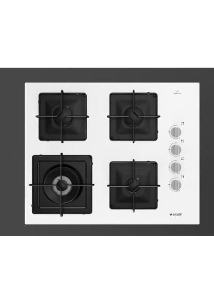 Ocd K 651 Ewb Gazlı Cam Tablalı Ocak Beyaz