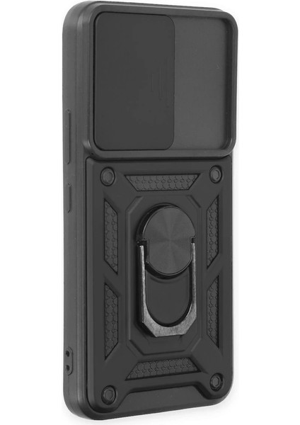 Newface Samsung Galaxy S23 Fe Kılıf Pars Lens Yüzüklü Silikon - Siyah fiyatları