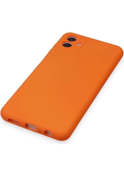 Newface Samsung Galaxy A04 Kılıf Nano Içi Kadife Silikon - Turuncu fırsatları