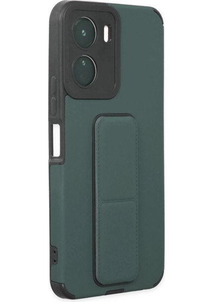 Newface Vivo Y16 Kılıf Mega Standlı Silikon - Yeşil fiyatları