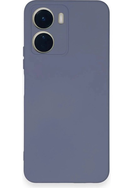 Newface Vivo Y16 Kılıf Nano Içi Kadife Silikon - Gri