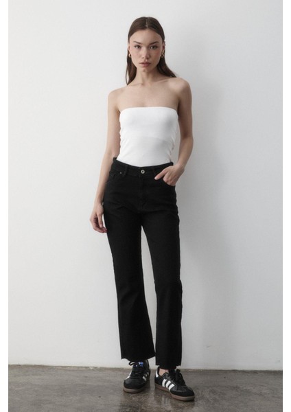 Kadın Yüksek Bel Jean Pantolon