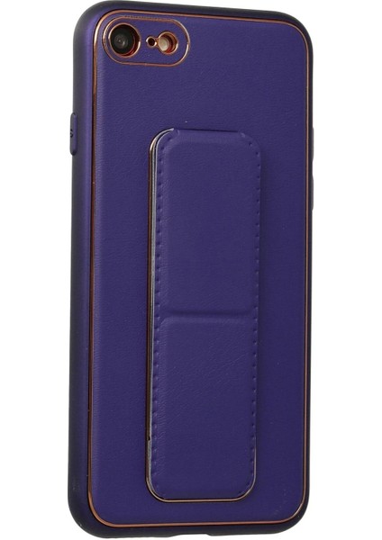 Newface iPhone 7 Kılıf Coco Deri Standlı Kapak - Mor fiyatları