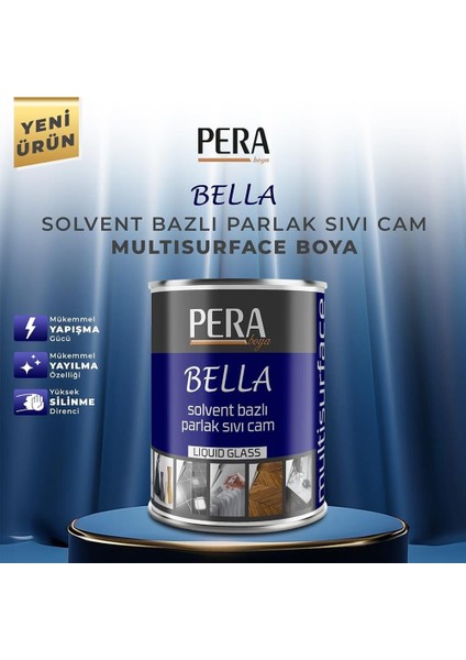 Bella Solvent Bazlı Parlak Sıvı Cam