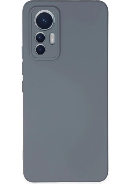 Newface Xiaomi Mi 12 Lite Kılıf Nano Içi Kadife Silikon - Gri