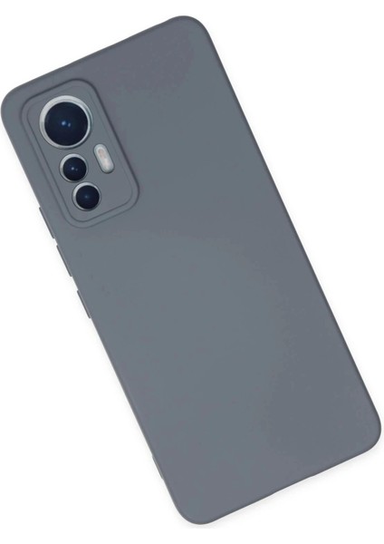 Newface Xiaomi Mi 12 Lite Kılıf Nano Içi Kadife Silikon - Gri modelleri