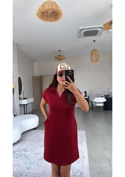 Kadın Polo Yaka Mini Elbise indirimleri