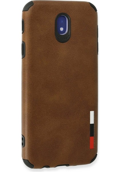 Newface Samsung Galaxy J7 Pro / J730 Kılıf Loop Deri Silikon - Kahverengi modelleri