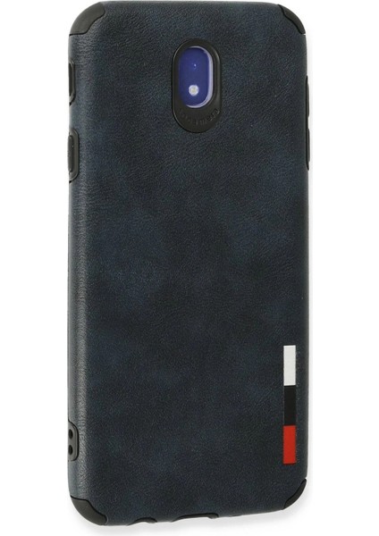 Newface Samsung Galaxy J7 Pro / J730 Kılıf Loop Deri Silikon - Lacivert modelleri