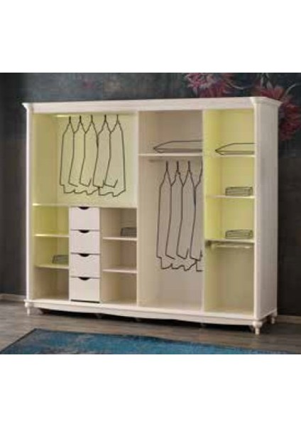 Aby 6 Kapılı Aslı Dolap modelleri