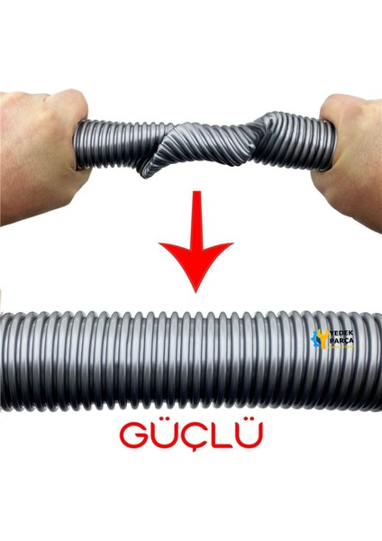 Rowenta Uyumlu Ru 905 Aquatech Plus Elektrikli Süpürge Katlanmaz Dayanıklı Güçlü Hortumu Seti Kilitsiz