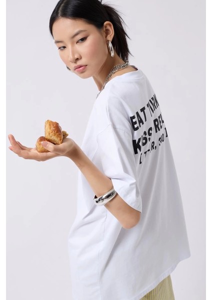 Turkish Sırt Baskılı Oversize T-Shirt modelleri