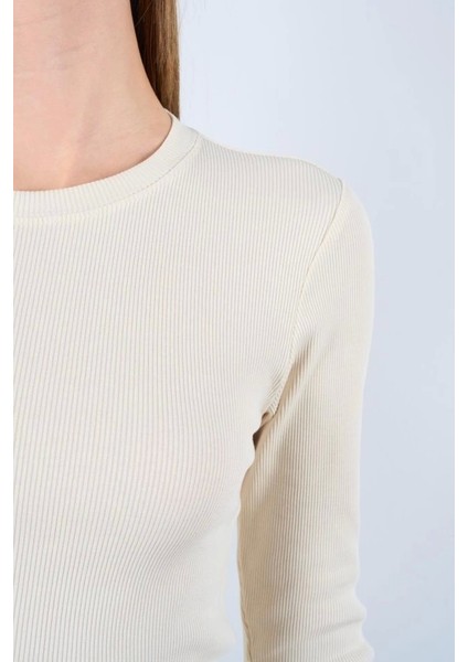 Uzun Kollu Body - Ekru fırsatları