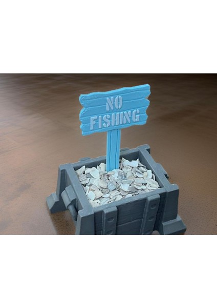 No Fishing Akvaryum Dekor modelleri