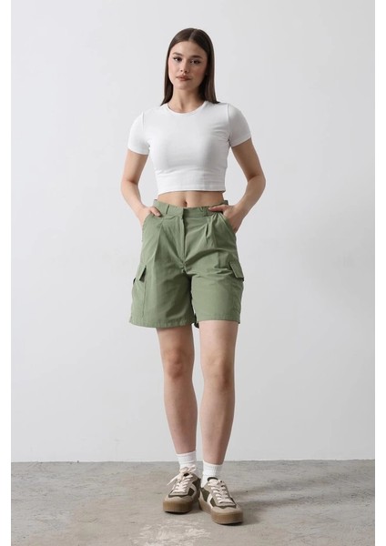 Cargo Cepli Şort - Haki fiyatları