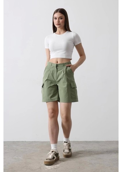 Cargo Cepli Şort - Haki modelleri