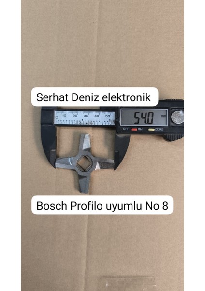 Bosch & Profilo Kıyma Makinesi Bıçağı No:8 – Paslanmaz Çelik Yedek Parça – Serhat Deniz Elektronik