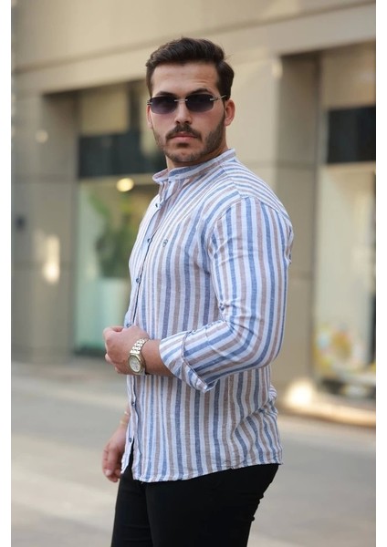 Erkek Hakim Yaka Çok Renkli Gömlek fiyatları