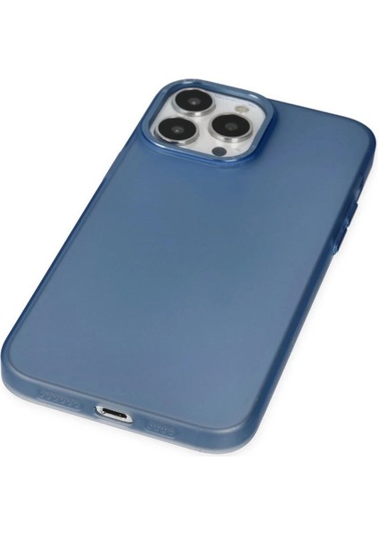 Newface iPhone 14 Pro Kılıf Modos Metal Kapak - Lacivert modelleri