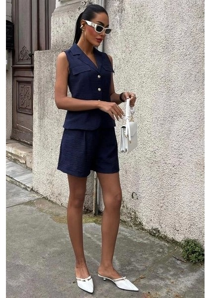 Yelek Şort Viscon Takım 10156-17 modelleri