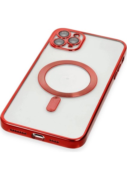 Newface iPhone 11 Pro Max Kılıf Kross Magneticsafe Kapak - Kırmızı indirimleri