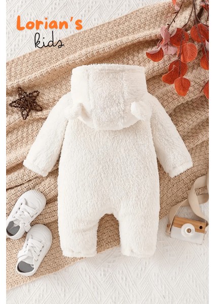 Welsoft Ekru Ayıcık Peluş Çocuk Tulumu Unisex - 12 Ay fiyatları