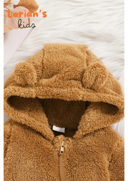 Welsoft Kahverengi Ayıcık Peluş Çocuk Tulumu Unisex - 6 Ay modelleri