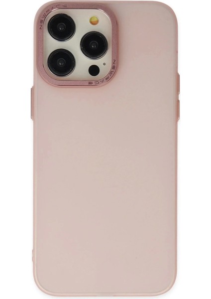 Newface iPhone 13 Pro Max Kılıf Modos Metal Kapak - Pembe