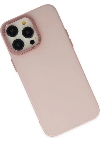 Newface iPhone 13 Pro Max Kılıf Modos Metal Kapak - Pembe modelleri