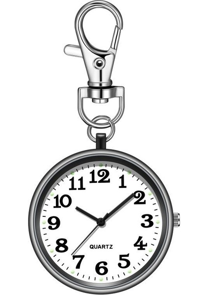 Anahtarlık Klipsli Analog Quartz Cep Saati Siyah fiyatları